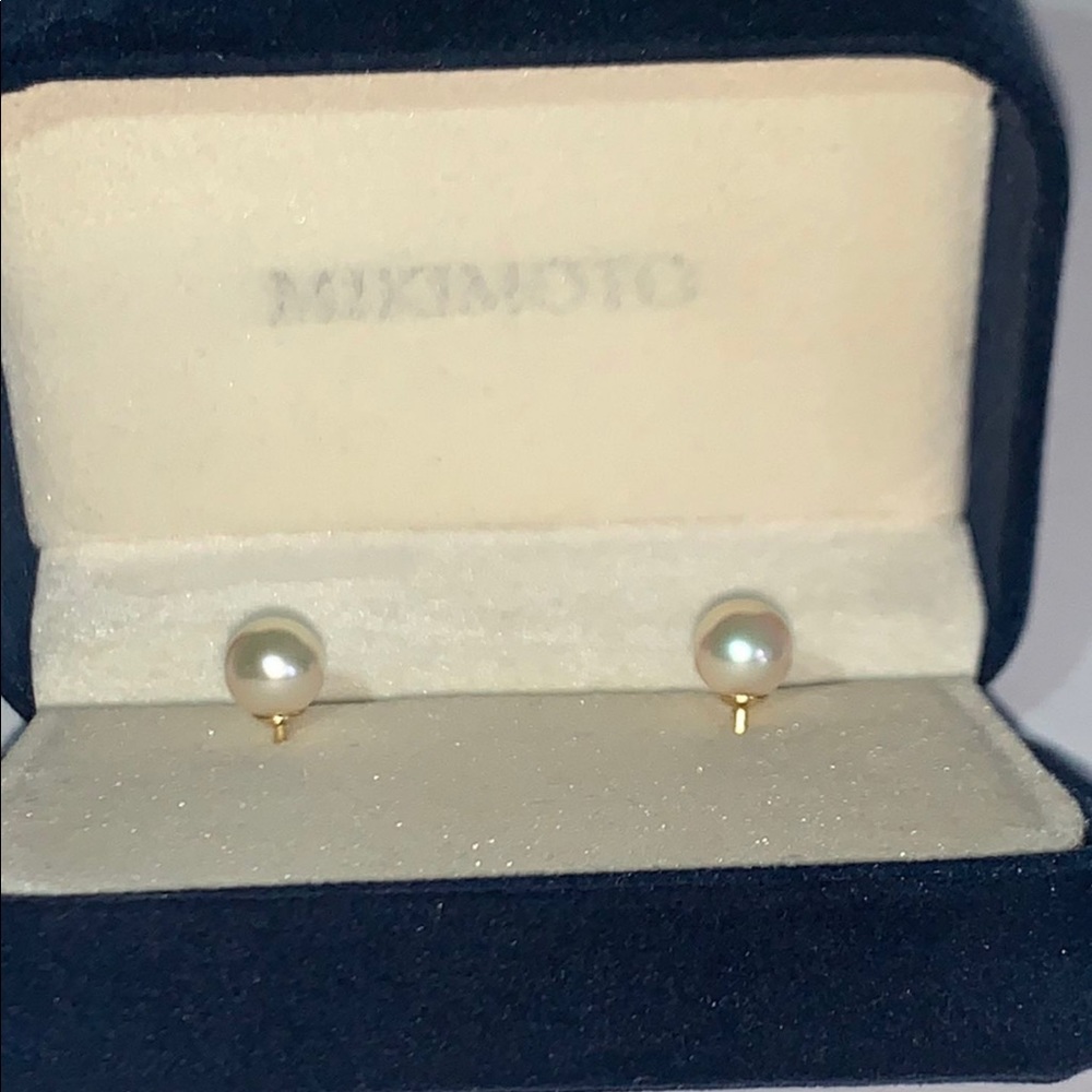 Mikimoto pearl earrings